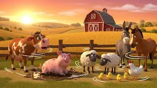 Happy Farm Animal Sounds 🐮🐔  Nursery Rhymes & Kids Songs