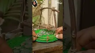 Decorative Swing for home 😲 #decoration #swing #artificial #wood #diy #viral #tranding #artandcraft