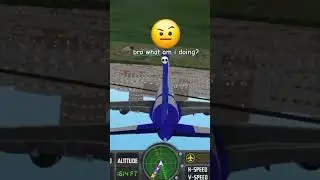 Flight Sim 2018 - Upside down World  | #flightsim2018 #shorts #memes #viral #funny