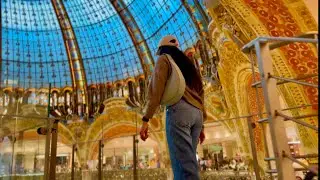 Galeries Lafayette Haussmann Glass walk - Luxury Shopping mall in paris