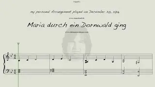 Maria durch ein Dornwald ging  -  my private Version