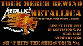 Tour Merch Rewind - Metallica - August 12th, 1994 - Burgettstown, PA - Star Lake Amphitheater