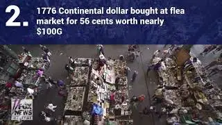 1776 Continental dollar bought at flea market for 56 cents worth nearly $100G