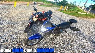 PIÃO NAS RETAS COM O MEU PAI DE SHINERAY CROSS! 🚀🐱‍👤