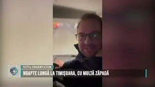 NOAPTE LUNGĂ LA TIMIȘOARA, CU MULTĂ ZĂPADĂ