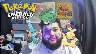 Beating Gym Leader Brawley in Pok&eacute;mon Emerald (Also Clown Makeup cause it was Halloween) :)