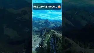80km/h FPV Drone mountains surfing 😮 #fpv #drone  #nature #dji #cinematic #crash #mountains