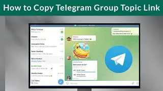 How to Copy Telegram Group Topic Link on Desktop?