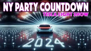 TESLA LIGHT SHOW || NEW YEAR'S PARTY COUNTDOWN