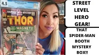 That Spider-man Booth COMIC unboxing! Street Level Hero Unboxing!! Some CGC Slab unboxing!!!