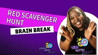 Red Scavenger Hunt | I Spy Game | Brain Break | Fun Videos for Kids & Families | Learn With Jelly