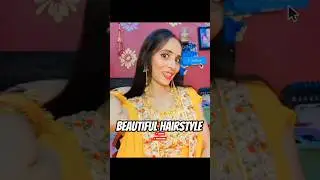 cute hairstyle hack with ghungroo earrings+ bangles from meesho🌹| #meenu #shots #fashion #viral