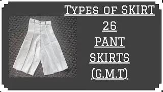 How do you make pants into a skirt?| pattern making | types of skirts