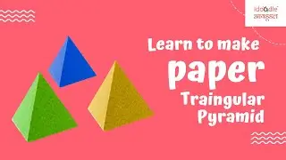 How to Make a Triangular Pyramid with Paper | Easy DIY for NID, NIFT, NATA, UCEED & BFA Preparation