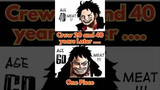 One Piece - The Straw Hat crew 20 and 40 years  later #onepiece #shorts
