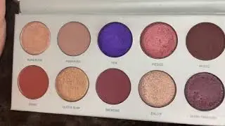 MORPHE x JACLYN HILL THE VAULT COLLECTION &ldquo;BLING BOSS&rdquo; PALETTE SWATCHES.