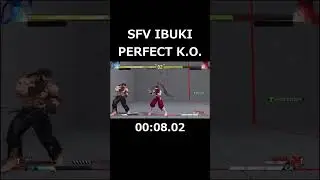 SFV IBUKI - PERFECT K.O. - vs RYU #shorts
