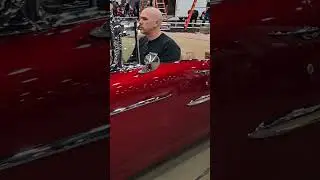 1955 Chevrolet Bel Air Red Convertible Classic Car Drive By Engine Sound Detroit Autorama 2024