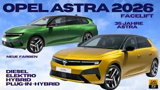 Opel Astra 2026 - Facelift mit neuen Farben