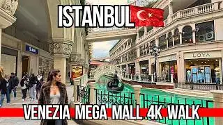 Inside Istanbul Most Beautiful Mall: Venezia Mega Outlet 4K Walking Tour 2026 | Shops, Brands & Food