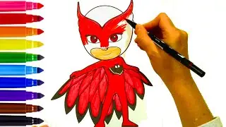 Owlette Coloring Fun: PJ Masks Superhero Art! 🦉✨