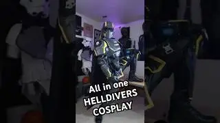 ALL IN ONE HELLDIVERS COSPLAY @CyberCraftHelmets #helldivers #cosplay #cosplayer #shorts