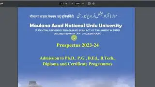 MANUU Bed Entrance Exam 2023 | Manuu Admission 2023 | Manuu Form Apply | Manuu application form 2023