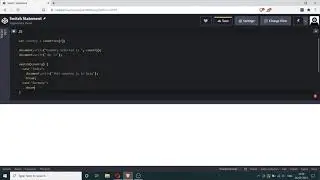 Switch Statement in JavaScript | Learn HTML, CSS, JS