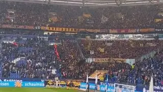 6.000 Dynamo Dresden Fans Away Veltins Arena | 2.Bundesliga Schalke 04 vs Dynamo Dresden 2 : 2