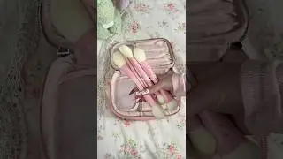 PINK makeup brushes?! #girlaesthetic #aesthetic #pink #makeup #makeupbrushes #girlygirl #coquette