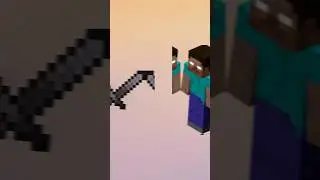 🔥 Herobrine vs Netherite Sword Battle 💀⚔️  #Minecraft #herobrine #Viralshorts