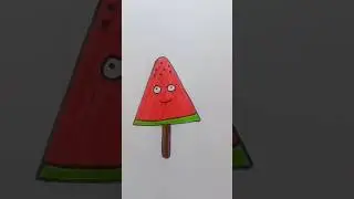 🍭 watermelons candy 🍉#draw​ #watermelon​ #color​ #howto​ #art​ #colors​ #shorts​ #viral​