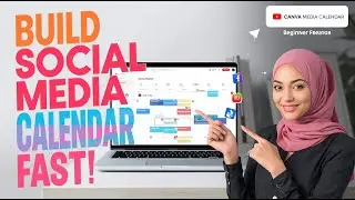 POST DAILY WITHOUT STRESS - How to Create a Social Media Calendar in Canva (Easy)