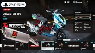 RIDE 5 | Customize Scooter Italjet Dragster 200 Gameplay [4K PS5 Pro]