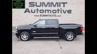 2017 CHEVROLET SILVERADO 1500 CREW SHORT HIGH COUNTRY BLACK WALK AROUND REVIEW 11049 SOLD! SUMMIT