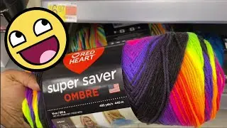 Red Heart and Close Calls: My Yarn Shopping Adventure at Walmart