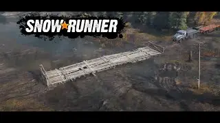 Stones on the Road & Bridge Repair. Snowrunner