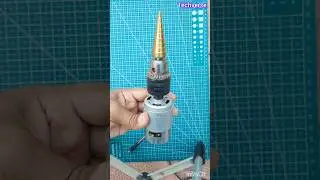 johnson 775 dc motor aluminum drill test #shorts #dcmotor #experiment