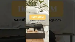 Ikea hidden gem ✨ Vard&ouml; underbed box 💛 #ikea #ikeafind #homeorganization #ikeastore #home #storage