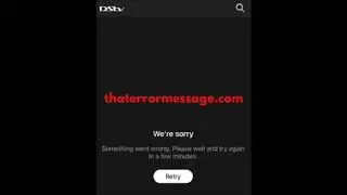 Something went wrong (DSTv)