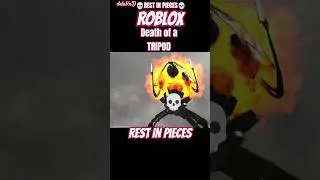 TRIPOD DEATH on Roblox WOTW Game. #delabnd #robloxedit #tripods #gamingedits #minecraft