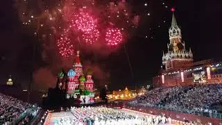 Spaskaya Tower Military Festival Finale, Red Square, Moscow, 2018 (4k)