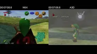 Analogue 3D vs N64 - PancakeTurtle Ocarina of Time 100% TAS (Full)