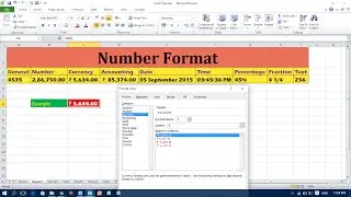 How to Use of Number Formatting - Excel