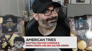 American Tries Scottish Mature Cheddar & Onion Crisps and Sea Salted Crisps