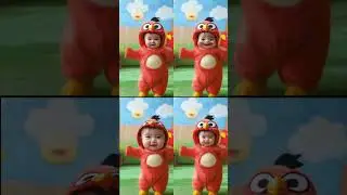 Angry Birds Got a Little Too Baby #kidssong #videoforkids #cutecat #shorts #kidsvideo