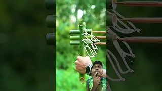 DIY Selim Bamboo Zone Slingshots with Three Bow and arrow #shorts #Bamboo