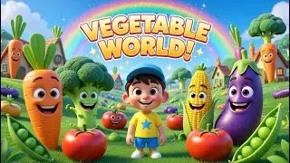 Vegetable World 🥕🥦 | Veggie Songs for Kids | Learn Colors & Healthy Eating | CocoChubbyTV