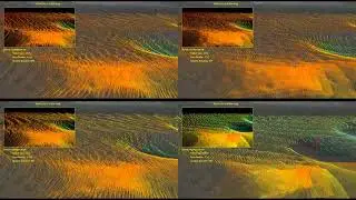 Simulation of LiDAR sensor during moon landing with dynamic distortion