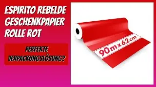 BEWERTUNG (2026): Espirito Rebelde Geschenkpapier Rolle Rot. Infos